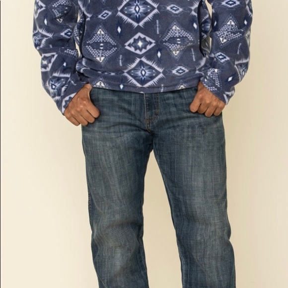 NWOT Powder Creek Outfitters Mens Aztec fleece 1/4 zip pullover XXL - Picture 4 of 4